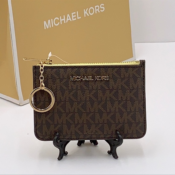 MICHAEL KORS SMALL TOP ZIP COINPOUCH W ID BUTTERCUP - Picture 11 of 14
